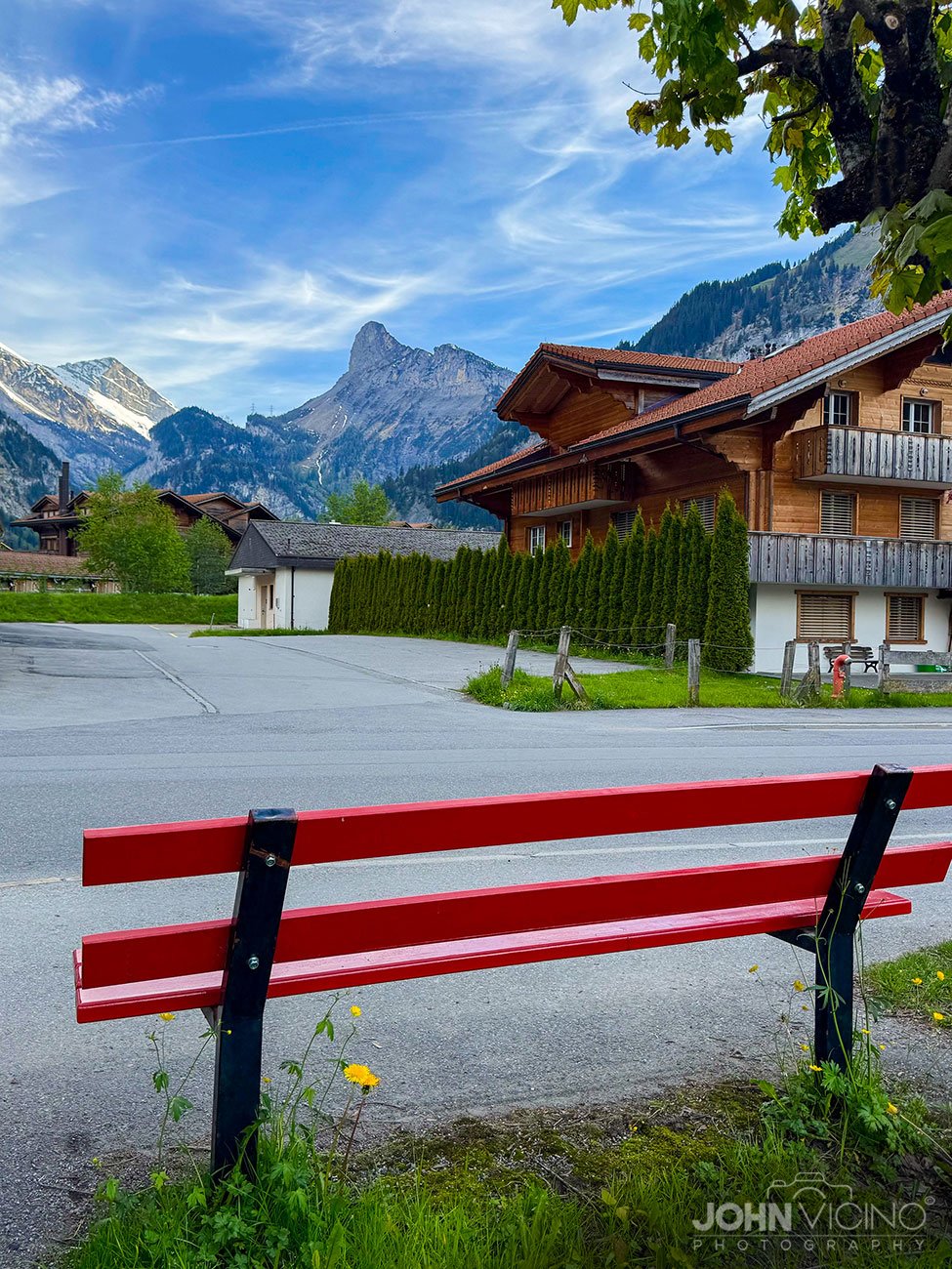 Bench Photography | Bench Photos | Kandersteg | Switzerland | ©John J. Vicino