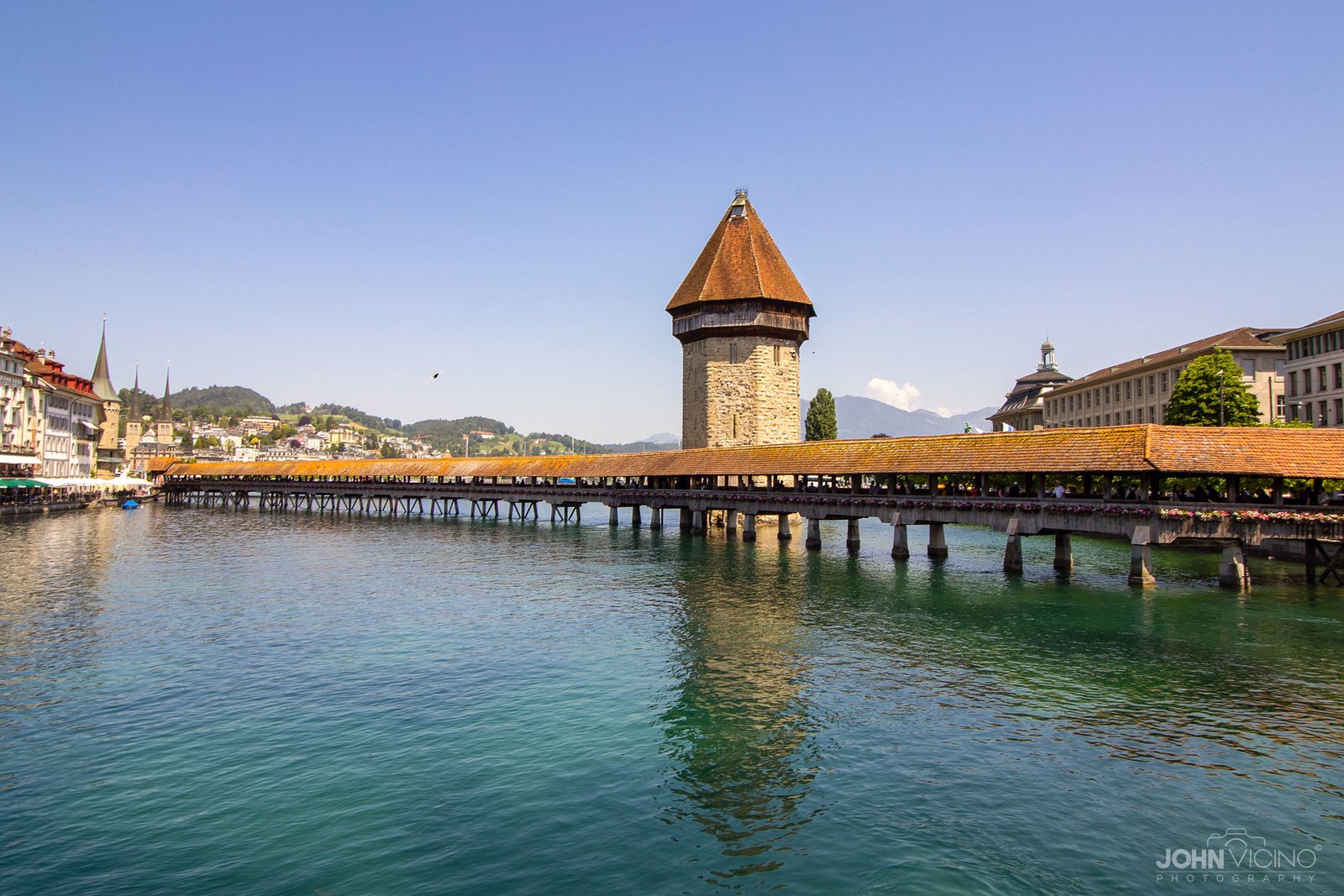 Bridge Photography | Bridge Photos | Chappel Bridge | Lucerne, Switzerland | ©John J. Vicino